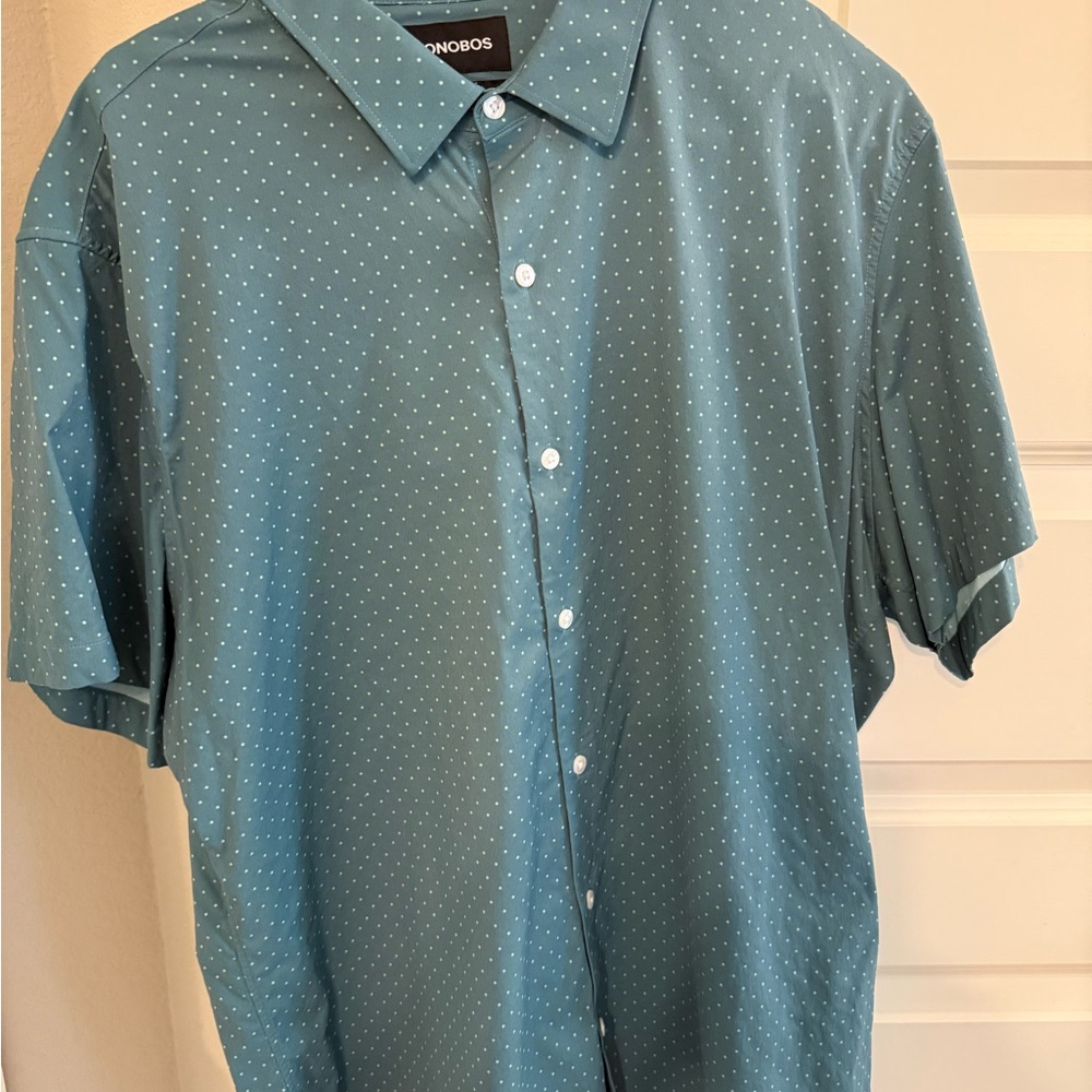 Bonobos Men's Blue Dot Button Down Shirt